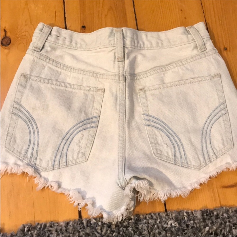 Rare Ripped Jean Shorts - Picture 2 of 3